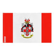 Drapeau kensington polyester résistant avec œillets à gauche