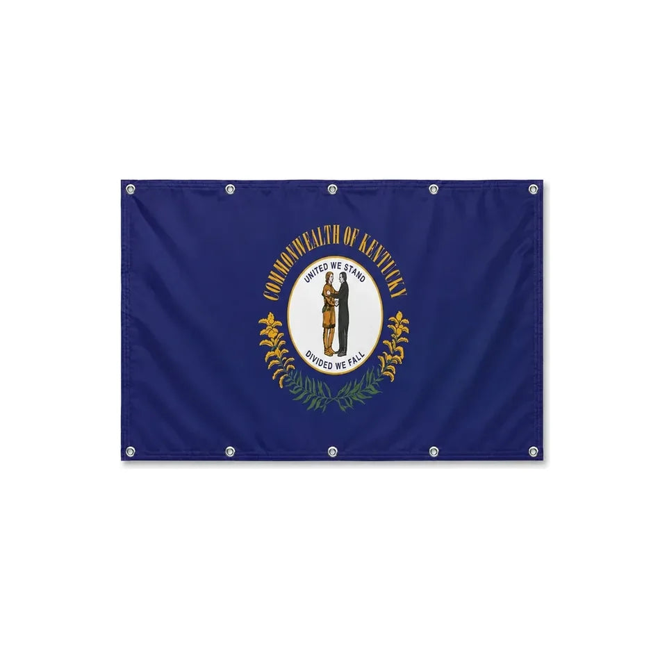 Drapeau du Kentucky format S en polyester avec dix œillets