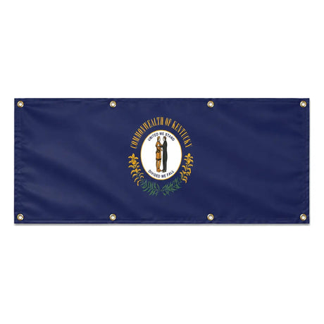 Drapeau kentucky polyester résistant aux intempéries œillets