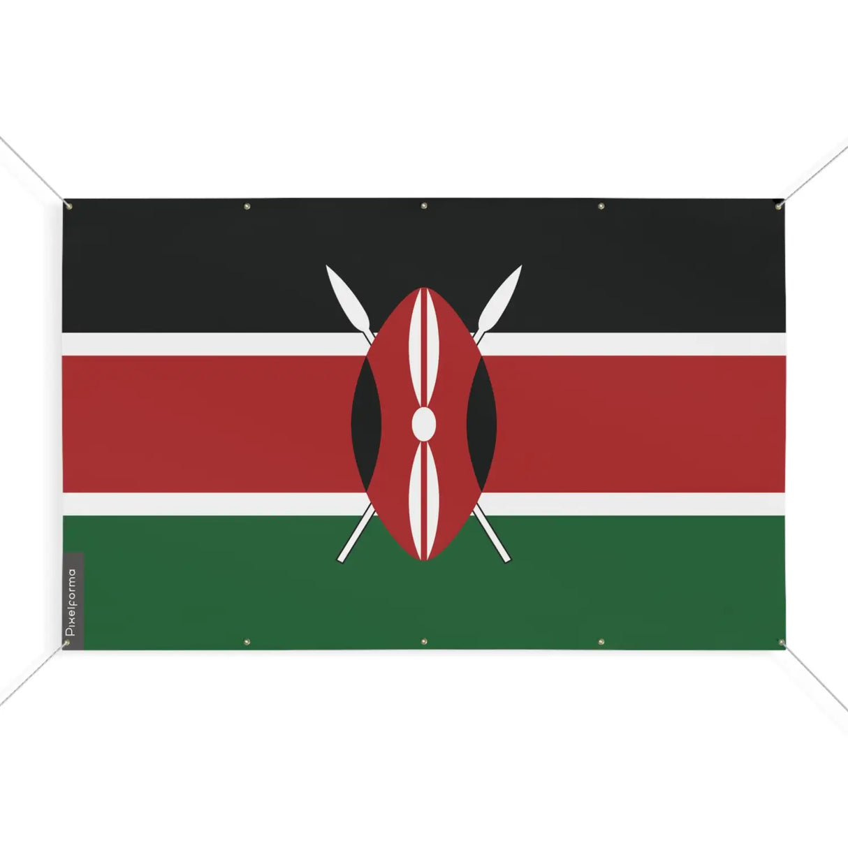 Drapeau kenya 10 oeillets en plusieurs tailles (s) - pixelforma