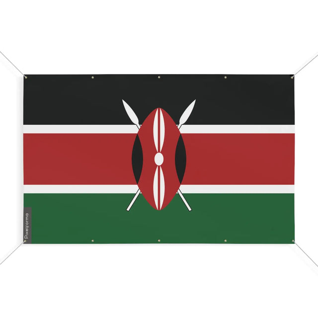 Drapeau kenya 10 oeillets en plusieurs tailles (s) - pixelforma