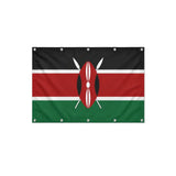 Drapeau du Kenya format S en polyester avec dix œillets