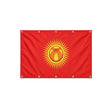 Drapeau du Kirghizistan format S en polyester avec dix œillets