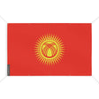 Drapeau kirghizistan polyester résistant à œillets