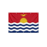 Drapeau des Kiribati format S en polyester avec dix œillets