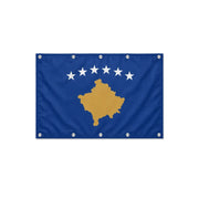 Drapeau du Kosovo format S en polyester avec dix œillets