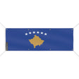 Drapeau kosovo polyester résistant aux intempéries œillets
