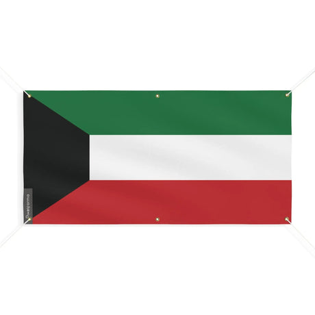 Drapeau koweït polyester résistant pour usage extérieur