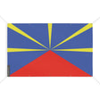 Drapeau la réunion polyester résistant avec œillets