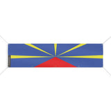 Drapeau la réunion polyester résistant avec œillets robustes