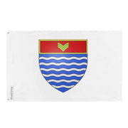 Drapeau lac-sergent polyester résistant œillets à gauche