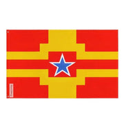 Drapeau langley polyester résistant avec œillets à gauche