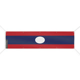 Drapeau laos polyester résistant pour usage extérieur durable