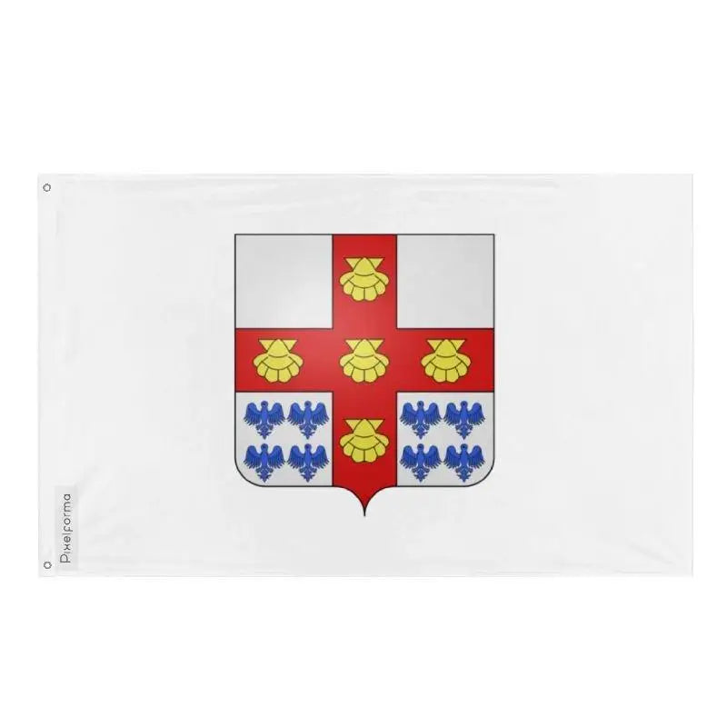 Drapeau laval polyester résistant œillets à gauche