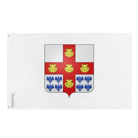 Drapeau laval polyester résistant œillets à gauche