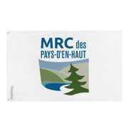 Drapeau les pays-d’en-haut polyester résistant œillets gauche