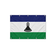 Drapeau du Lesotho format S en polyester avec dix œillets