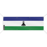 Drapeau lesotho polyester résistant avec 8 œillets
