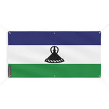 Drapeau lesotho polyester résistant pour extérieur durable