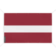 Drapeau lettonie en polyester résistant avec œillets