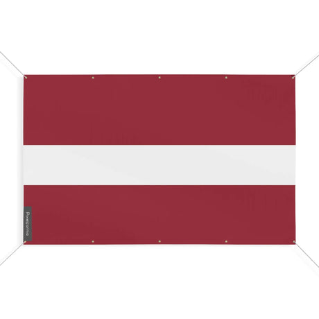 Drapeau lettonie en polyester résistant avec œillets