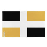 Drapeau lévis polyester résistant avec œillets à gauche