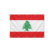 Drapeau du Liban format S en polyester avec dix œillets