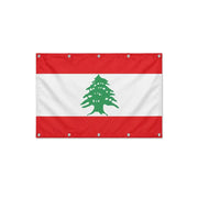 Drapeau du Liban format S en polyester avec dix œillets