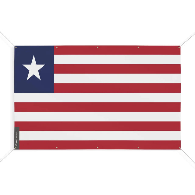 Drapeau liberia 10 oeillets en plusieurs tailles (s) - pixelforma