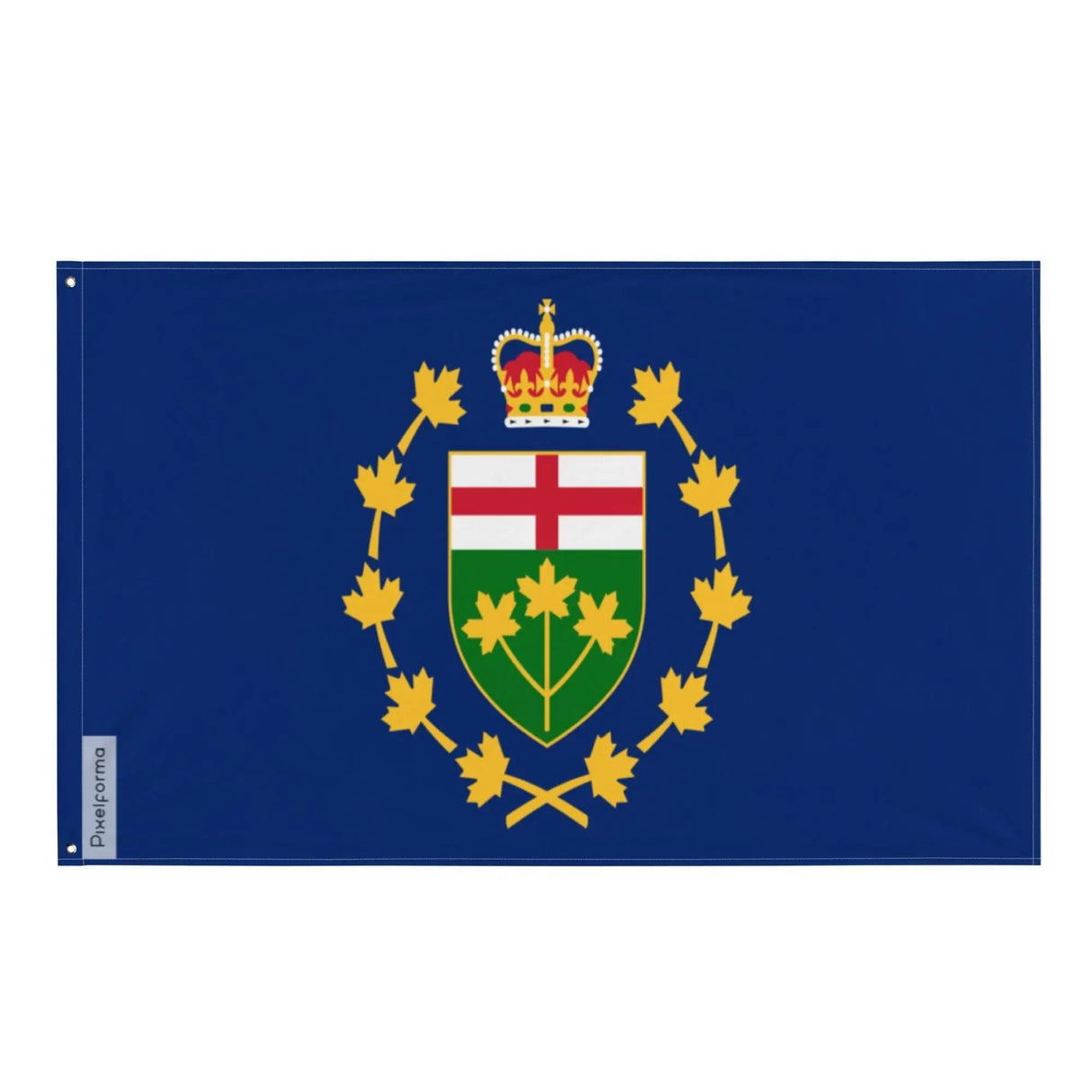 Drapeau lieutenant-gouverneur ontario polyester œillets gauche