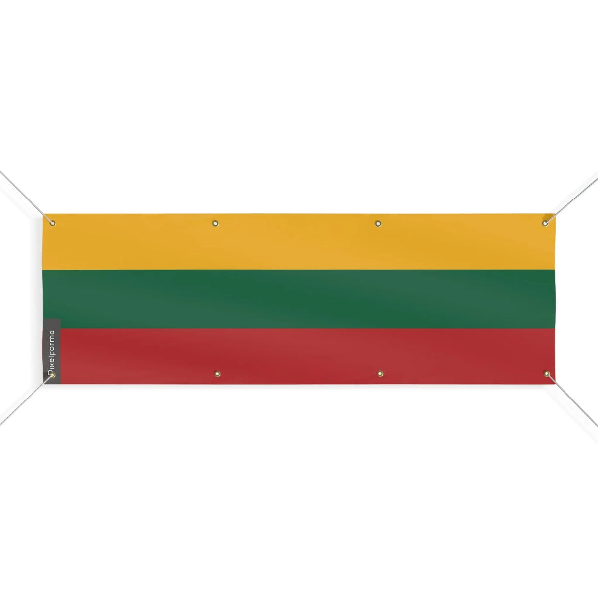 Drapeau lituanie en polyester résistant usage extérieur