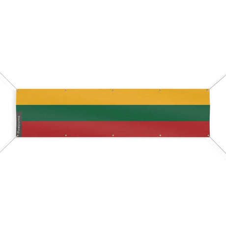 Drapeau lituanie polyester résistant avec œillets
