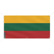 Drapeau lituanie polyester résistant avec œillets renforcés