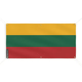 Drapeau lituanie polyester résistant avec œillets renforcés