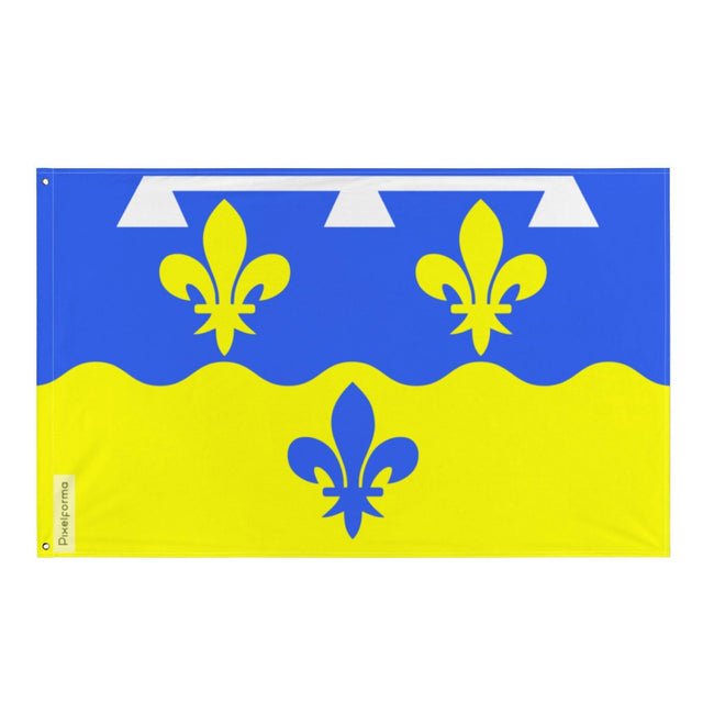 Drapeau Loir-et-Cher en plusieurs tailles 100 % polyester Imprimer avec Double ourlet - Pixelforma 