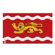 Drapeau lot-et-garonne polyester résistant œillets à gauche