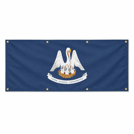 Drapeau louisiane polyester résistant aux intempéries œillets