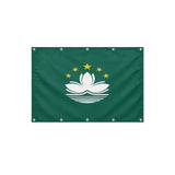Drapeau de Macao format S en polyester avec dix œillets