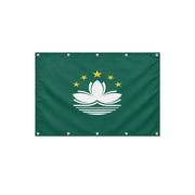 Drapeau de Macao format S en polyester avec dix œillets