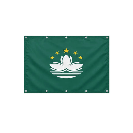 Drapeau de Macao format S en polyester avec dix œillets