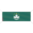 Drapeau macao polyester résistant 8 œillets usage extérieur