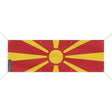 Drapeau macédoine du nord polyester résistant 8 œillets