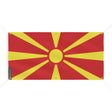 Drapeau macédoine du nord polyester résistant intempéries