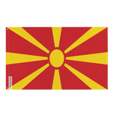 Drapeau macédoine nord polyester résistant plusieurs modèles