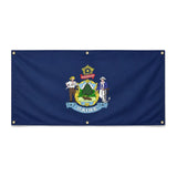 Drapeau maine polyester résistant aux intempéries 6 œillets