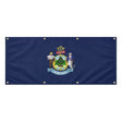 Drapeau maine polyester résistant usage extérieur intempéries