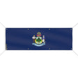 Drapeau maine polyester résistant usage extérieur intempéries