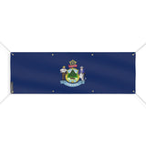 Drapeau maine polyester résistant usage extérieur intempéries