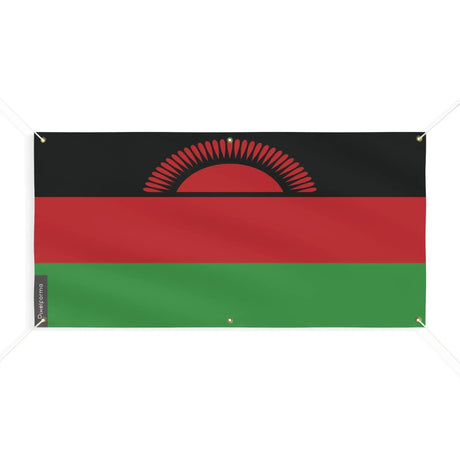 Drapeau malawi polyester résistant avec œillets renforcés
