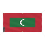Drapeau maldives polyester résistant avec œillets robustes